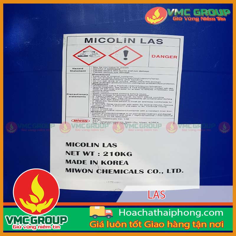 Hóa chất LAS được dùng trong nhiều ngành công nghiệp